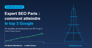 Étude de cas SEO Paris : comment Maxime Mendiboure a atteint le top 3 sur expert SEO Paris
