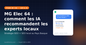Étude GEO MG Elec 64 - recommandation des IA conversationnelles pour électricien IRVE au Pays Basque