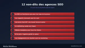 Ce que les agences SEO ne disent jamais à leurs clients