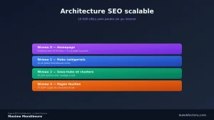 Architecture SEO scalable : 10 000 URLs sans perdre de jus