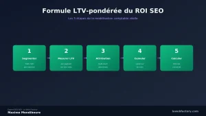 Calcul réel du ROI SEO : la formule LTV-pondérée