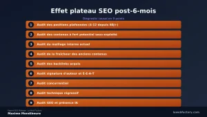 Effet plateau SEO post-6-mois : diagnostic 9 points