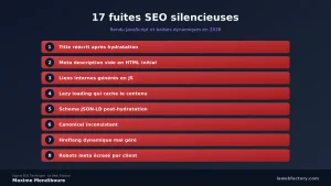 Les 17 fuites SEO silencieuses dans le rendu JavaScript