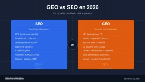 GEO vs SEO : ce qui change en 2026 avec ChatGPT et Perplexity