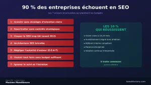 Pourquoi 90 % des entreprises échouent en SEO