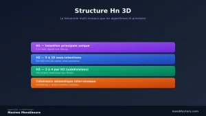 Structure Hn 3D : hiérarchie multi-niveaux que les algorithmes IA priorisent