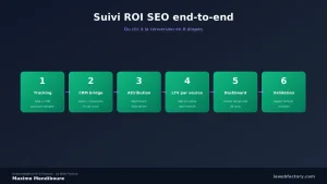 Suivi ROI SEO automatisé : dashboard end-to-end du clic à la conversion