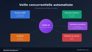 Veille concurrentielle automatisée : alertes SERP, contenus, backlinks